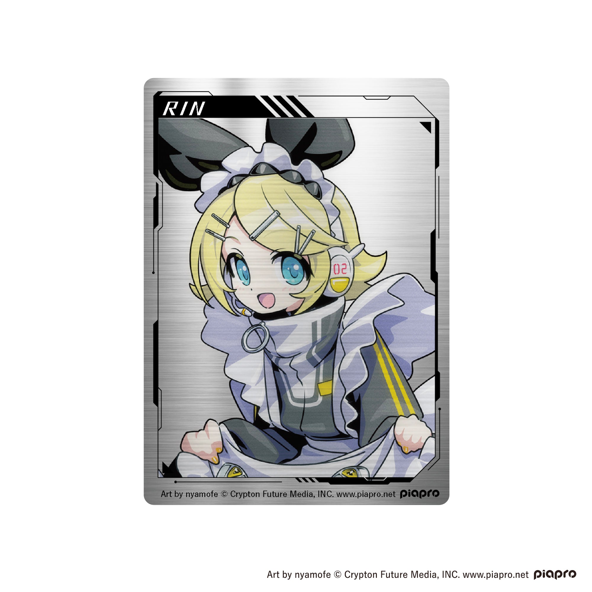 (Goods - Card) Piapro Characters Metal Card Kagamine Rin
