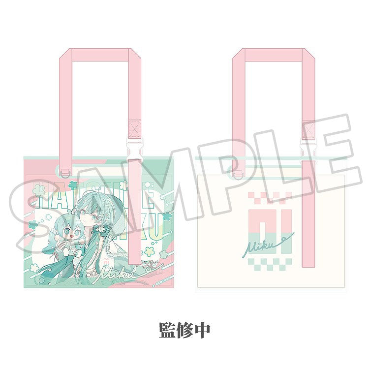 (Goods - Bag) Character Vocal Series 01: Hatsune Miku Hatsune Miku Miku Hug Series Clear Bag Flower Ver.