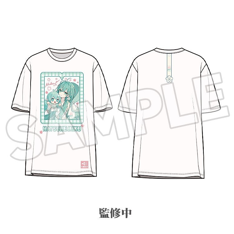 (Goods - Shirt) Character Vocal Series 01: Hatsune Miku Hatsune Miku Miku Hug Series T-shirt Flower Ver.