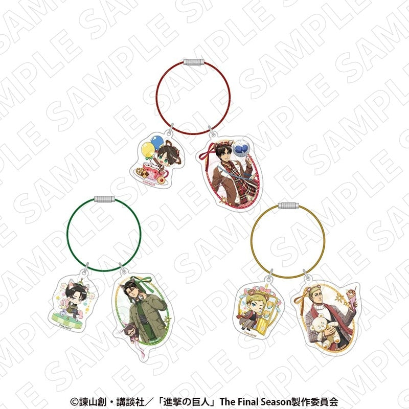 (Goods - Keychain) Attack on Titan Acrylic Wire Keyring (Erwin)