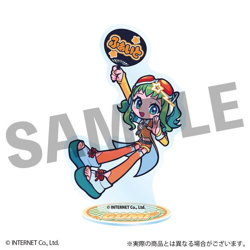 (Goods - Stand Pop) VOCALOID GUMI Fure Friends Acrylic Stand Uchiwa-fan Ver.