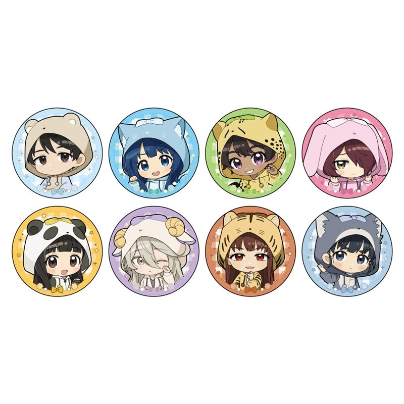 (1BOX=8)(Goods - Badge) Too Many Losing Heroines! Trading Button Badge (Animal Hoodie)
