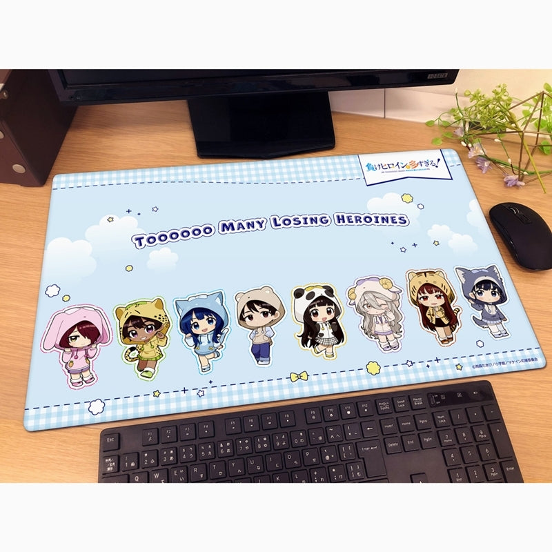 (Goods - Deskmat) Too Many Losing Heroines! Rubber Mat (Animal Hoodie)
