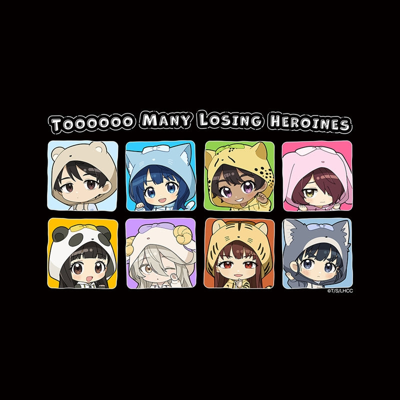 (Goods - Shirt) Too Many Losing Heroines! T-shirt (Animal Hoodie)LSize