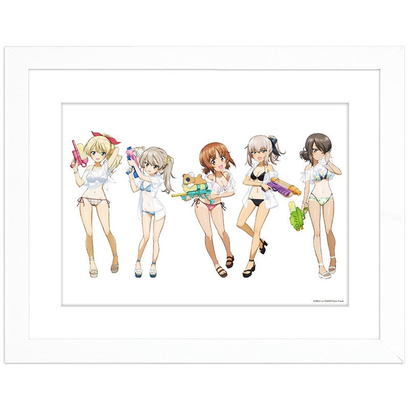(Goods - Board) Girls und Panzer das Finale Exclusive Art Chara Fine Graph (Water Gun Sun Tan Ver.)A4