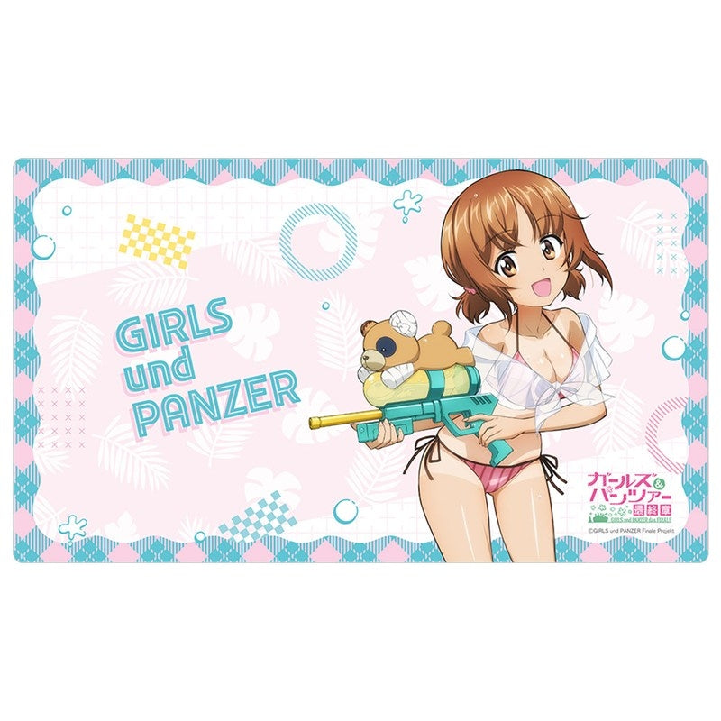 (Goods - Deskmat) Girls und Panzer das Finale Exclusive Art Rubber Mat (Miho Nishizumi/Water Gun Sun Tan Ver.)