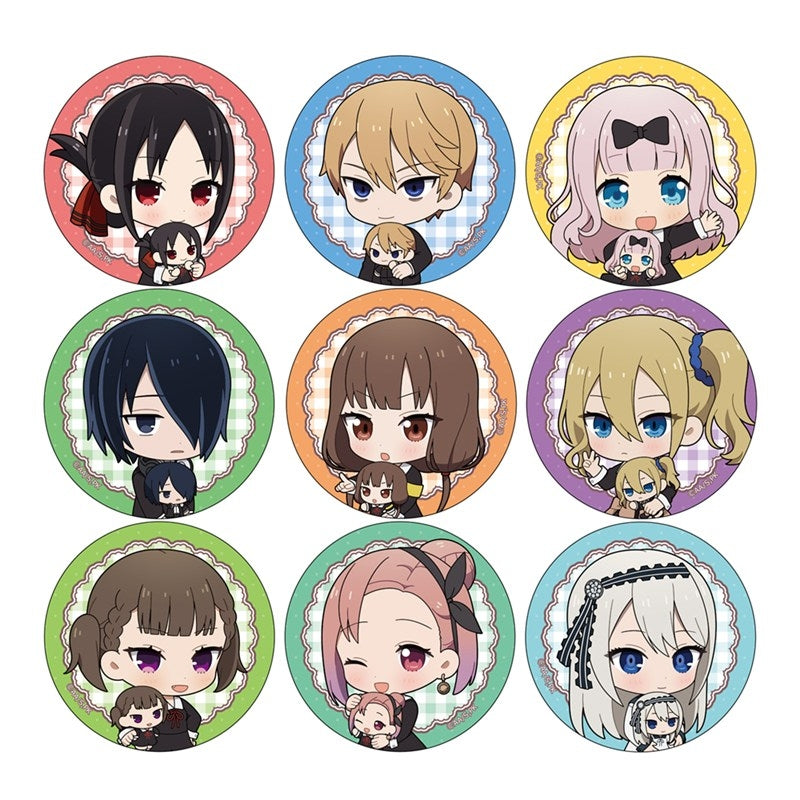 (1BOX=9)(Goods - Badge) KAGUYA-SAMA: LOVE IS WAR Trading Button Badge BOX (Tiny Friends/Chibi)