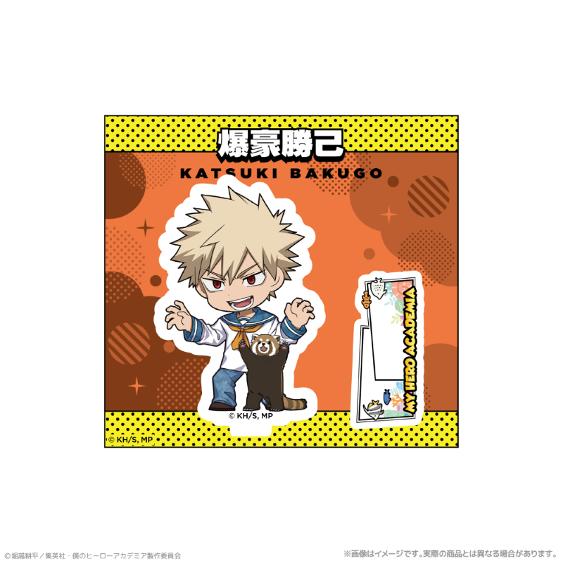 (Goods - Acrylic Stand) My Hero Academia Chibi Acrylic Stand_Katsuki Bakugo Together with Sea Creatures PLUS ULTRA