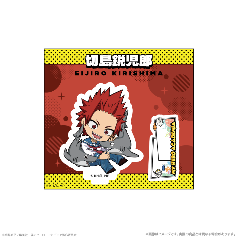 (Goods - Acrylic Stand) My Hero Academia Chibi Acrylic Stand_Eijiro Kirishima Together with Sea Creatures PLUS ULTRA