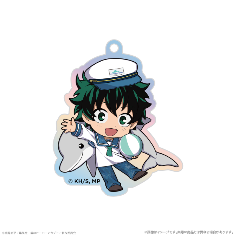 (Goods - Keychain) My Hero Academia Iridescent Acrylic Keychain_Izuku Midoriya Together with Sea Creatures PLUS ULTRA
