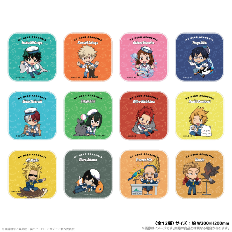 (Goods - Towel) My Hero Academia Hand Towel_Ochako Uraraka Together with Sea Creatures PLUS ULTRA