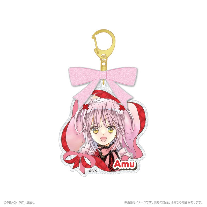 (Goods - Keychain) Shugo Chara! Acrylic Keychain W/Ribbon_Amu Hinamori Hananari Hanayashiki
