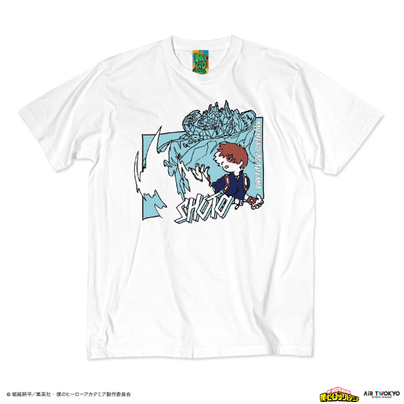 (Goods - Shirt) My Hero Academia Season 4 Scene Art T-shirt 5 (Shoto Todoroki)
