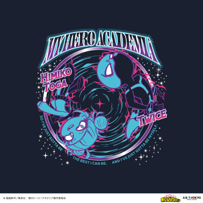 (Goods - Shirt) My Hero Academia Season 4 Scene Art T-shirt 6 (Himiko Toga & Twice)