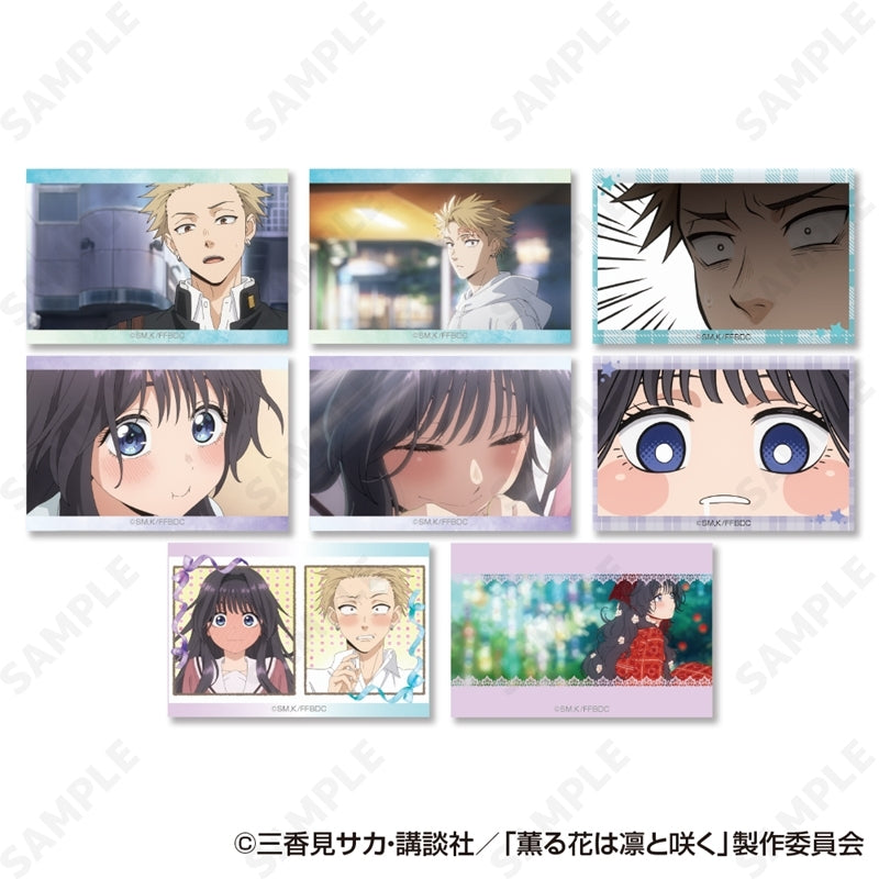 (1BOX=8)(Goods - Badge) The Fragrant Flower Blooms with Dignity Trading Square Button Badge