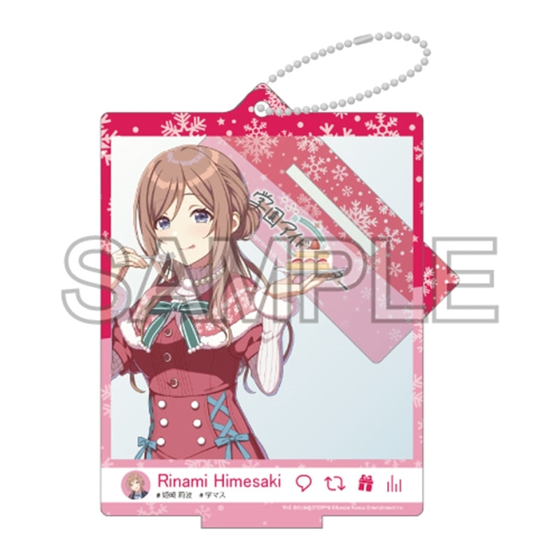 (Goods - Acrylic Stand) Gakuen iDOLM@STER Selfie Style Acrylic Stand - clumsy trick '24 Christmas Rinami Himesaki Ver.