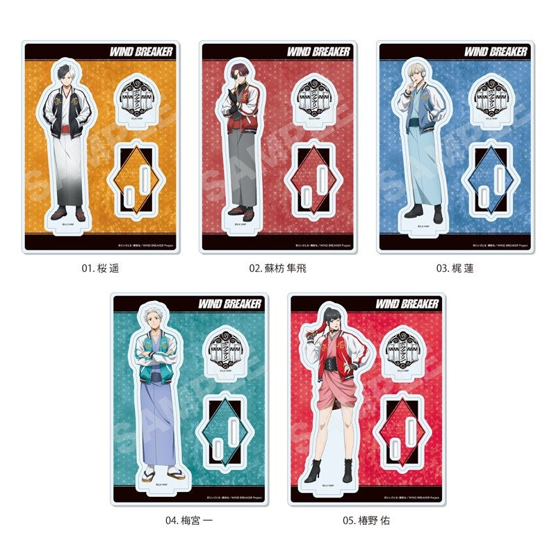 (Goods - Acrylic Stand) WIND BREAKER Japanese Style x Souvenir Jacket ver. Acrylic Stand/03 Ren Kaji