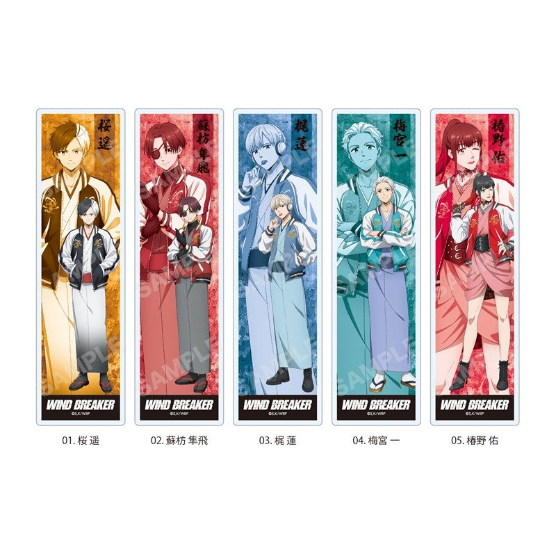 (Goods - Bookmark) WIND BREAKER Japanese Style x Souvenir Jacket ver. Clear Bookmark/02 Hayato Suo