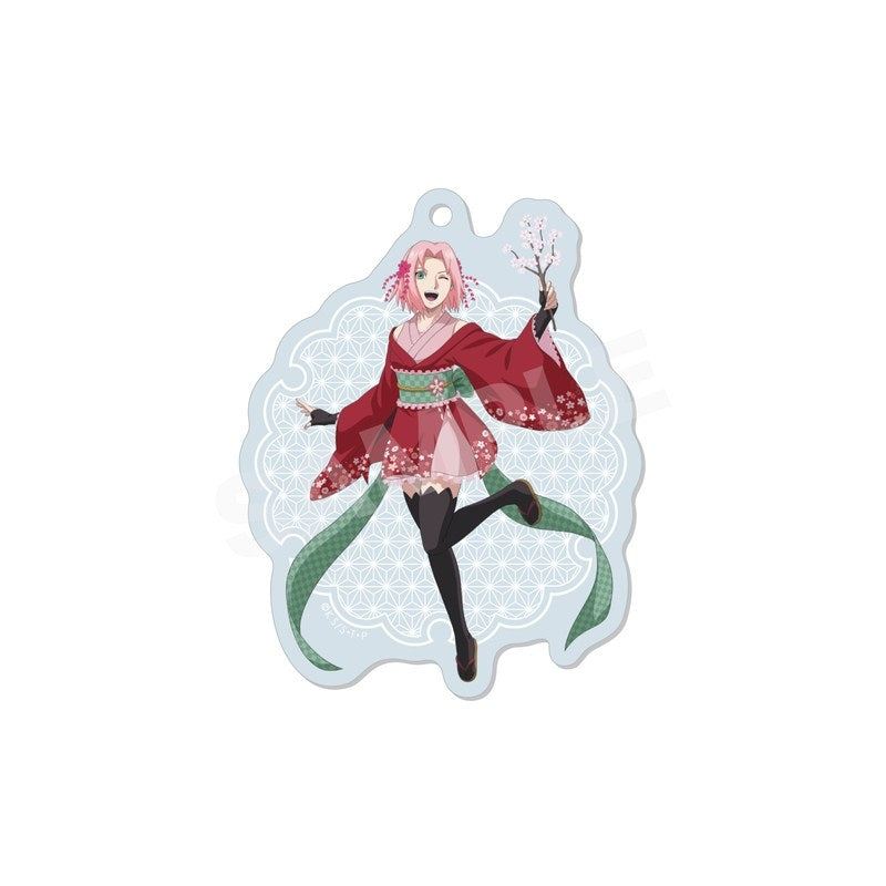 (Goods - Key Chain) NARUTO Shippuden Traditional Dance ver. Acrylic Key Chain - 03 Sakura Haruno