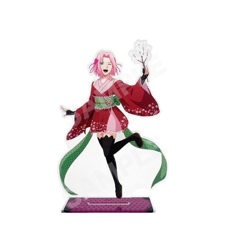 (Goods - Stand Pop) NARUTO Shippuden Traditional Dance ver. BIG Acrylic Stand - 03 Sakura Haruno