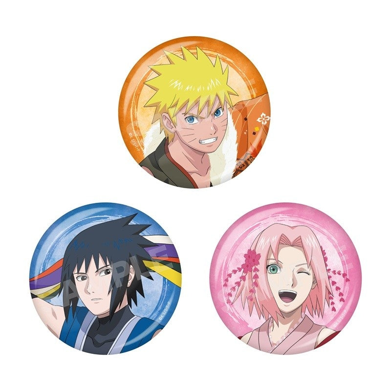 (1BOX=6)(Goods - Badge) NARUTO Shippuden Traditional Dance ver. Button Badge - 01 (6 Types Total) {Bonus:Badge}