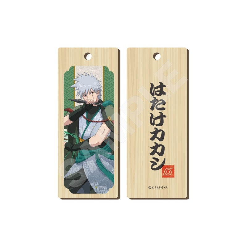 (Goods - Strap) NARUTO Shippuden Traditional Dance ver. Kifuda Wooden Charm Strap - 04 Kakashi Hatake