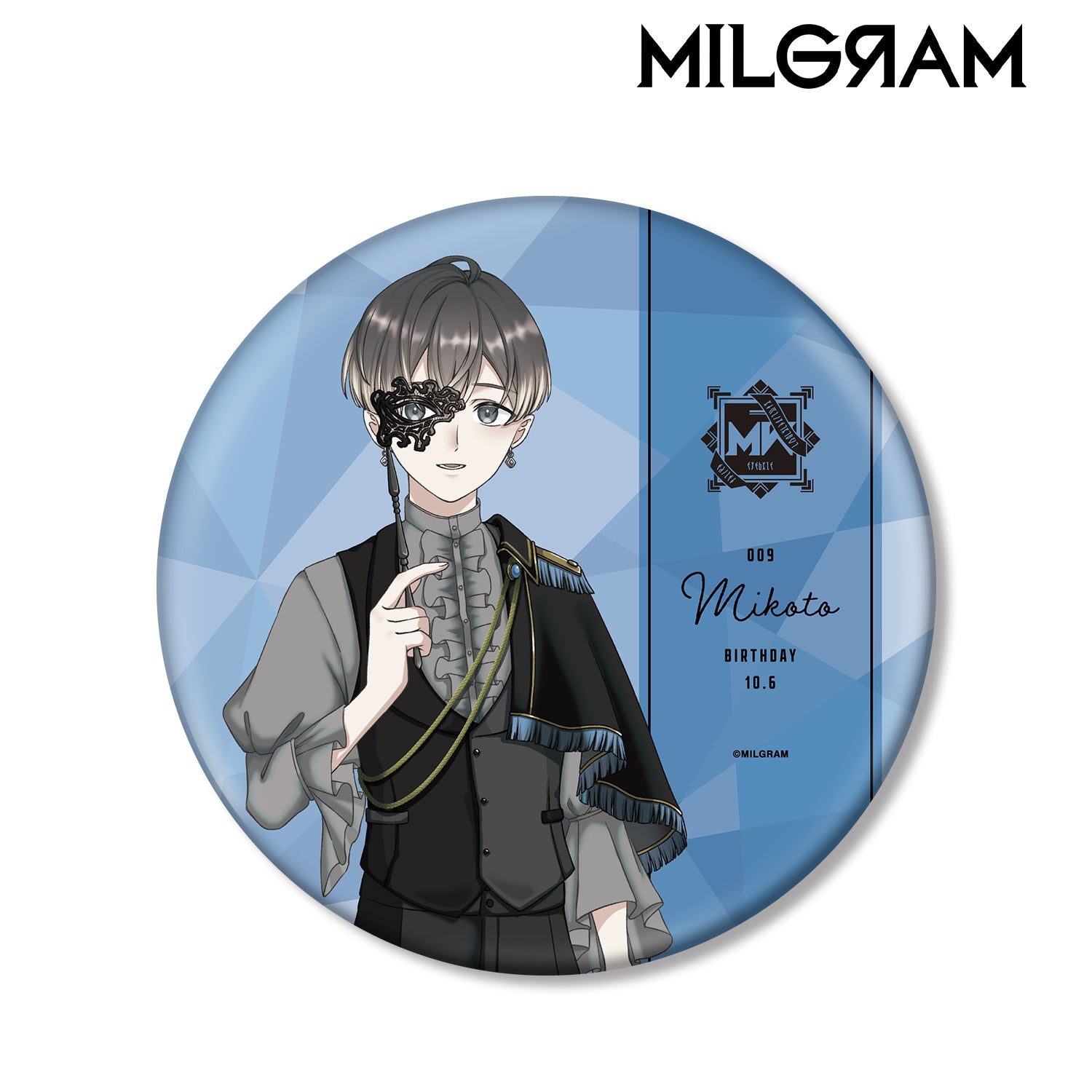(Goods - Badge) MILGRAM Exclusive Art Mikoto Birthday ver. Vol.2 BIG Button Badge