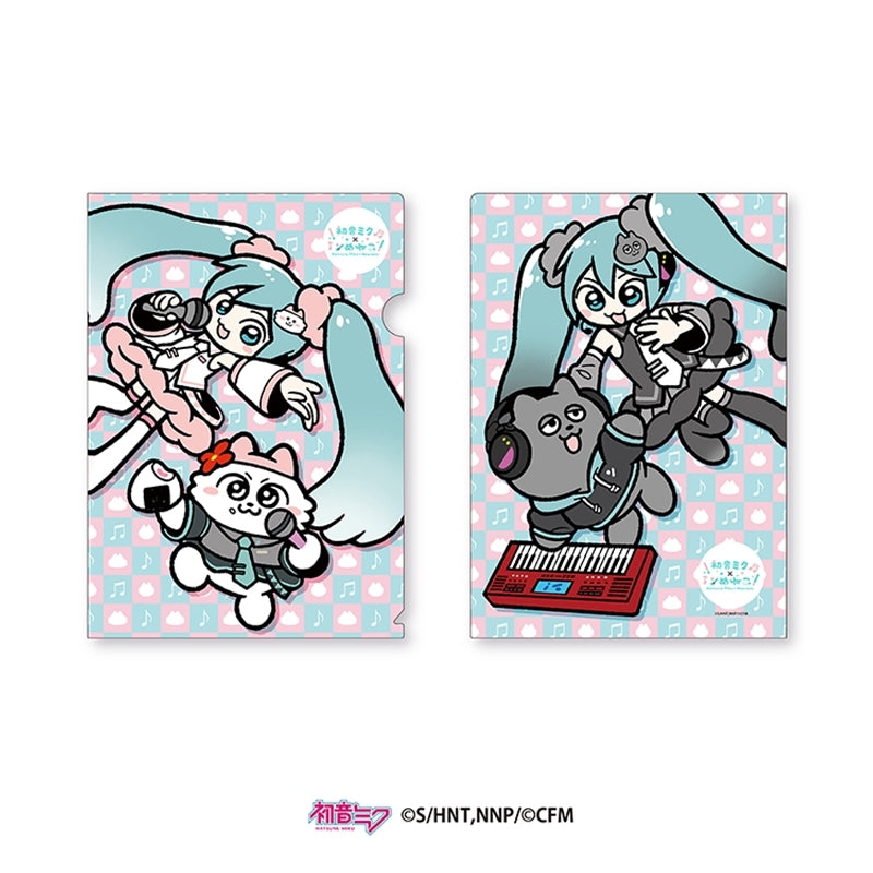 (Goods - Clear File) Hatsune Miku x Nmeneko Hatsune Miku x Nmeneko Clear File Set of 2