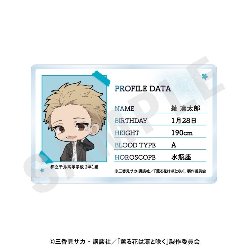 (Goods - Card) TV Anime - The Fragrant Flower Blooms with Dignity ~favorite series~ Profile Acrylic Card (Rintaro Tsumugi)