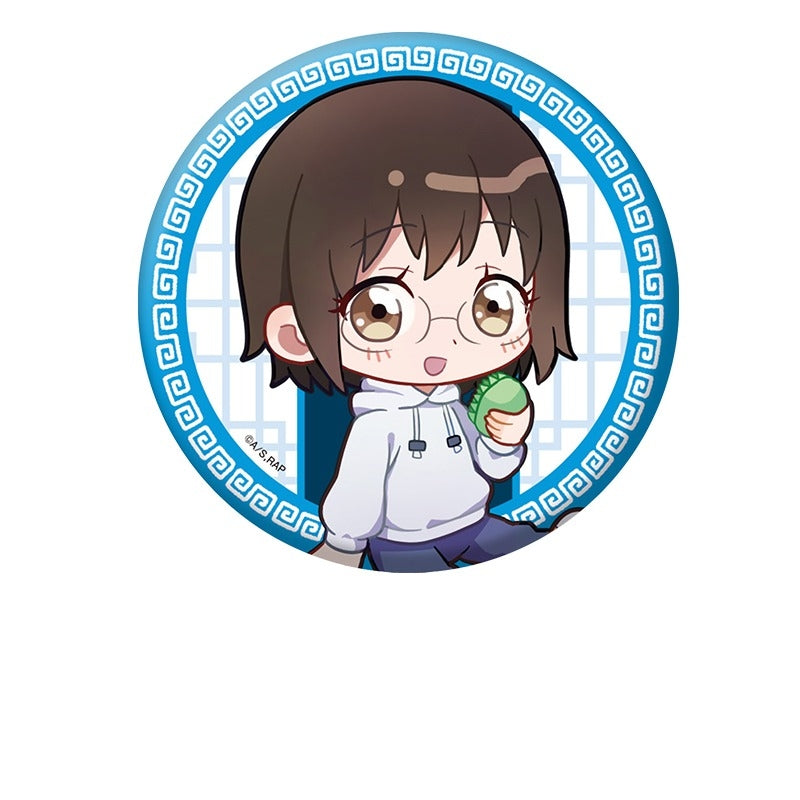 (Goods - Badge) TV Anime Red Cat Ramen Petanko Button Badge Tamako Yashiro