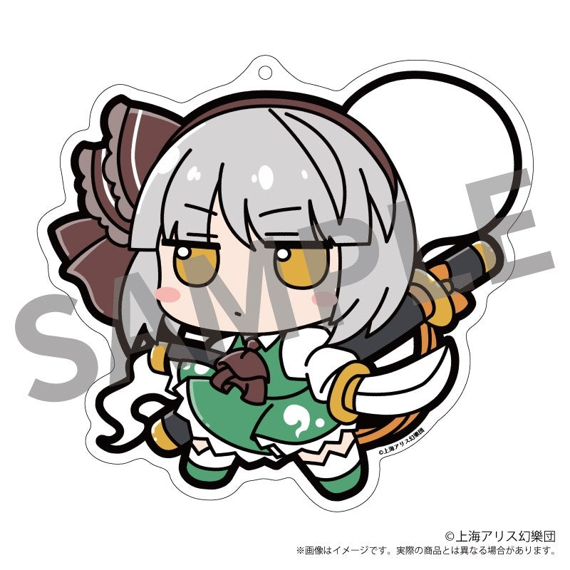 (Goods - Key Chain) Touhou Project Fumo Fumo Acrylic Key Chain 07 Fumo Fumo Youmu. Kourindou Version. (Youmu Konpaku Kourindou Ver.)