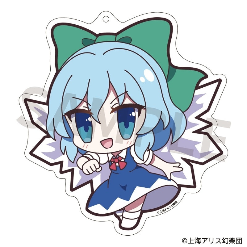 (Goods - Key Chain) Touhou Project Acrylic Key Chain Yurutto Touhou 193 Cirno Hisoutensoku Ver.