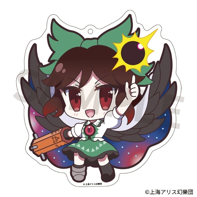 (Goods - Key Chain) Touhou Project Acrylic Key Chain Yurutto Touhou 195 Utusho Reiuji Hisoutensoku Ver.