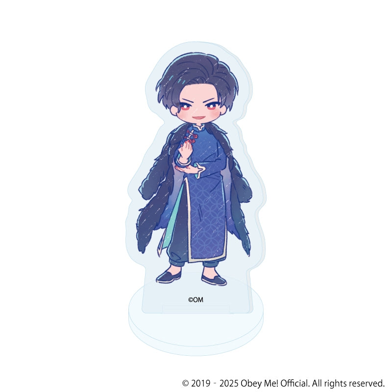 (1BOX=7)(Goods - Stand Pop) Obey Me! Nightbringer Acrylic Petit Stand 15 - Chinese Clothing Ver. (Retro Art)