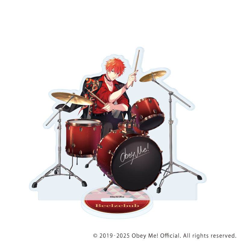 (Goods - Acrylic Stand) Obey Me! Nightbringer Acrylic Stand 119 Beelzebub Band Ver. (feat. Exclusive Art)