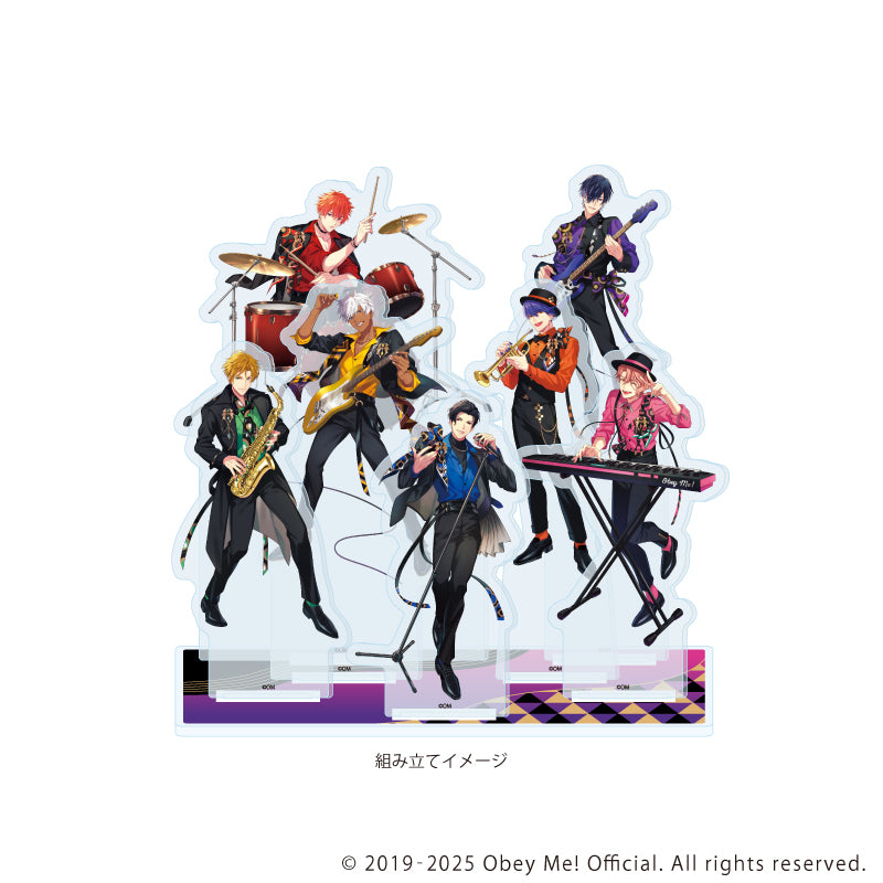 (Goods - Ornament) Obey Me! Nightbringer Premium Acrylic Diorama Plate 04 Band Ver. (feat. Exclusive Art)