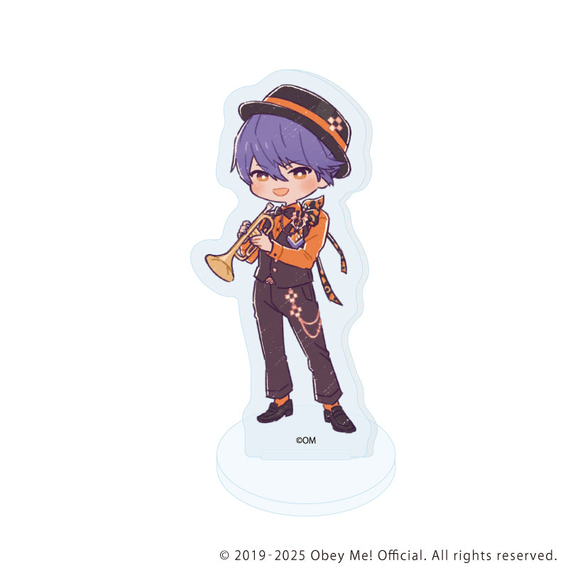 (1BOX=7)(Goods - Acrylic Stand) Obey Me! Nightbringer Acrylic Petit Stand 16 Band Ver. (Retro Art)