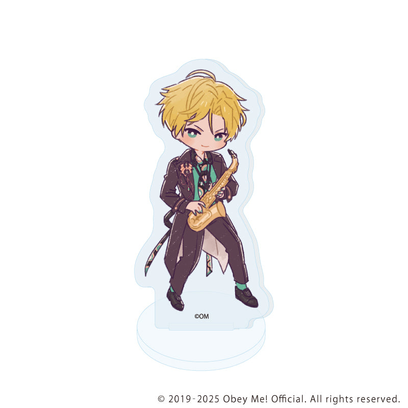 (1BOX=7)(Goods - Acrylic Stand) Obey Me! Nightbringer Acrylic Petit Stand 16 Band Ver. (Retro Art)