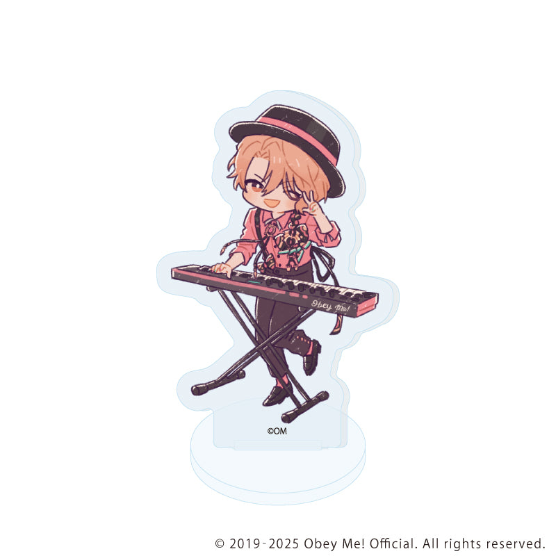 (1BOX=7)(Goods - Acrylic Stand) Obey Me! Nightbringer Acrylic Petit Stand 16 Band Ver. (Retro Art)