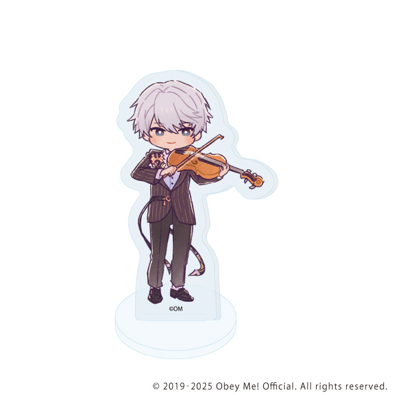 (1BOX=5)(Goods - Acrylic Stand) Obey Me! Nightbringer Acrylic Petit Stand 17 Band Ver.(Retro Art)