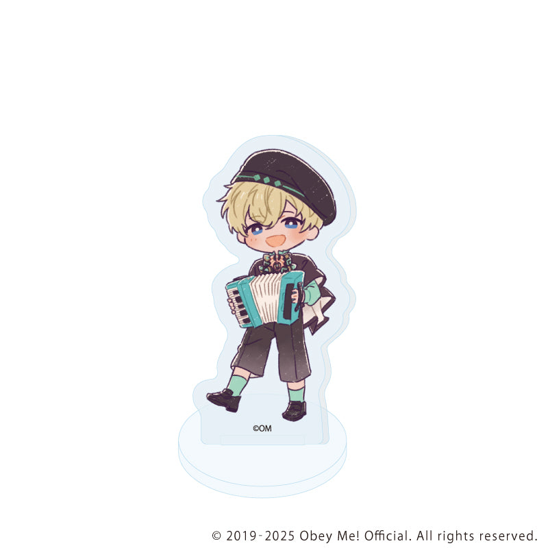 (1BOX=5)(Goods - Acrylic Stand) Obey Me! Nightbringer Acrylic Petit Stand 17 Band Ver.(Retro Art)