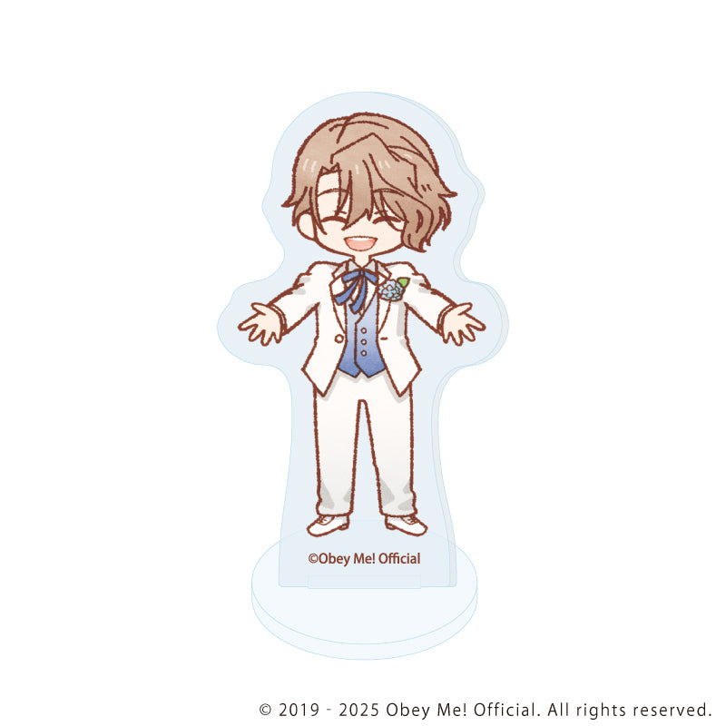 (1BOX=7)(Goods - Acrylic Stand) Obey Me! Nightbringer Acrylic Petit Stand 18 Hydrangea Ver. (Retro Art)