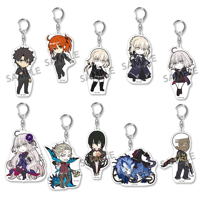 (1BOX=10)(Goods - Keychain) Pikuriru! Fate/Grand Order Trading Acrylic Keychain vol. 8