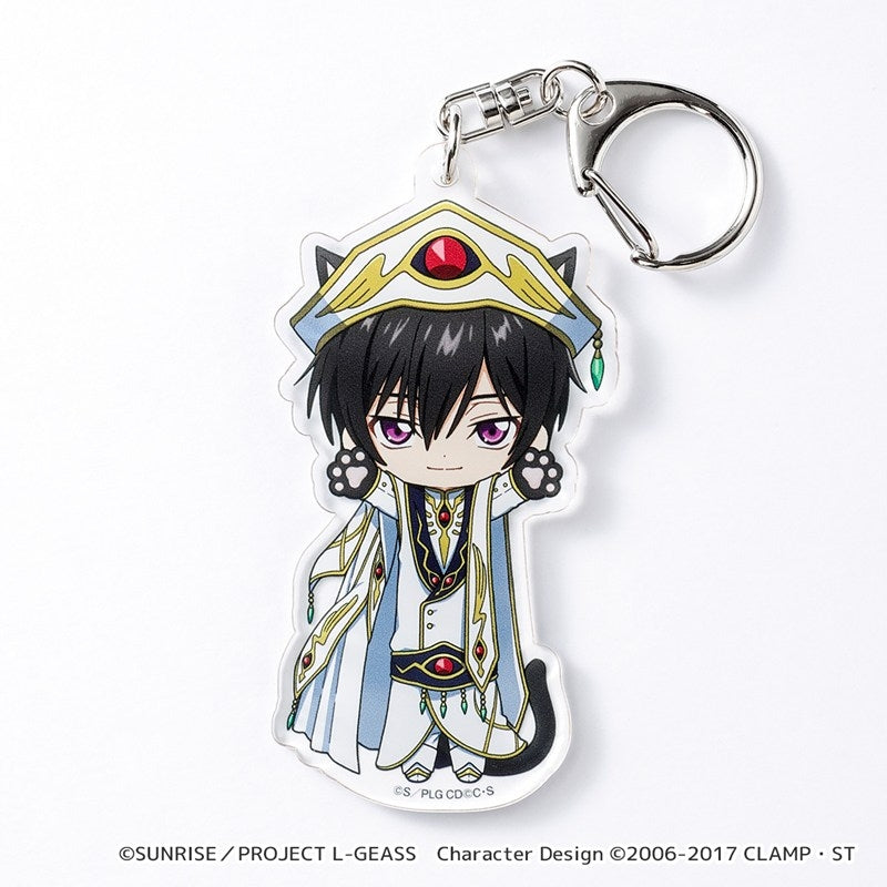 (Goods - Keychain) CODE GEASS Lelouch of the Rebellion Nobineko Acrylic Keychain (Lelouch Emperor)