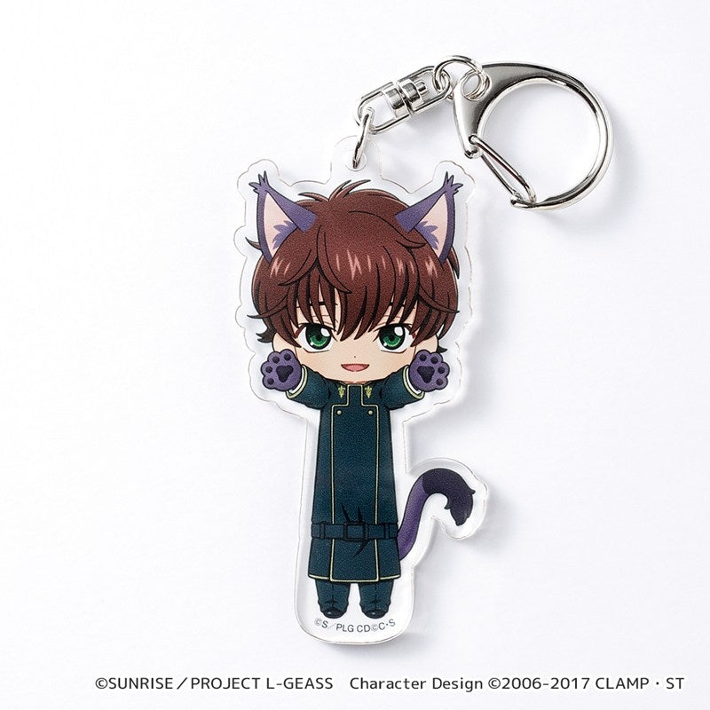 (Goods - Keychain) CODE GEASS Lelouch of the Rebellion Nobineko Acrylic Keychain (Suzaku Uniform)