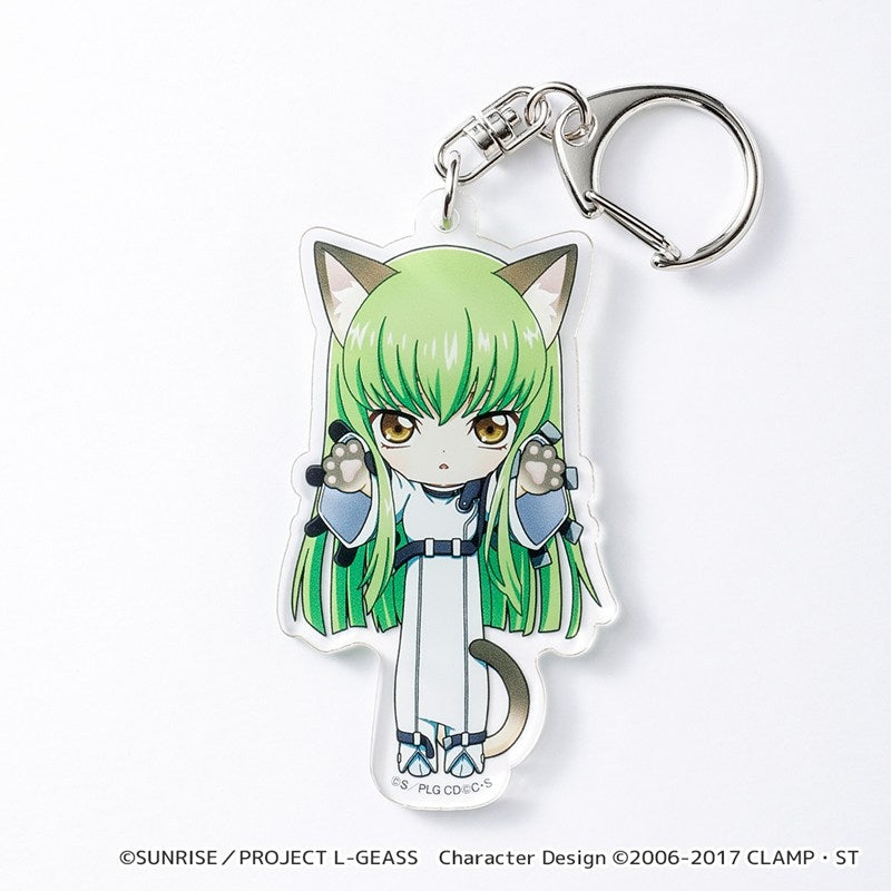 (Goods - Keychain) CODE GEASS Lelouch of the Rebellion Nobineko Acrylic Keychain (C. C.)