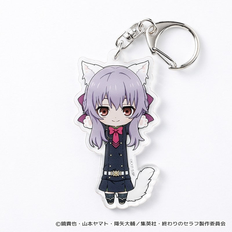 (Goods - Key Chain) Seraph of the End Nobineko Acrylic Key Chain (Shinoa Hiragi)