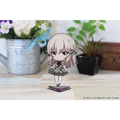 (Goods - Stand Pop) Girls und Panzer das Finale Puchi Choko Acrylic Stand (Erika Itsumi) Subculture Fashion ver.