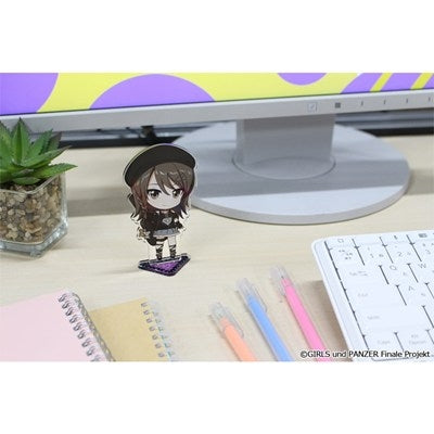 (Goods - Stand Pop) Girls und Panzer das Finale Puchi Choko Acrylic Stand (Mika) Subculture Fashion ver.