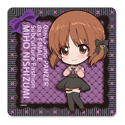 (Goods - Coaster) Girls und Panzer das Finale Puchi Choko Rubber Mat Coaster (Miho Nishizumi) Subculture Fashion ver.